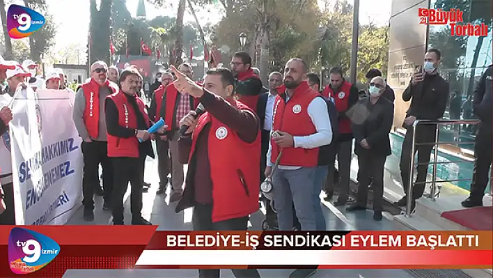 VİDEO HABER – Belediye-İş, eylem başlattı