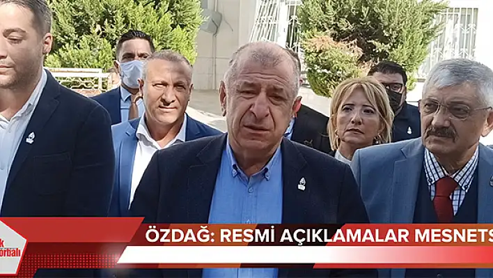 VİDEO HABER: Özdağ, resmi açıklamaları mesnetsiz olarak nitelendirdi