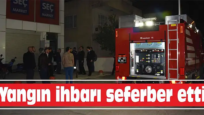 Yangın ihbarı seferber etti