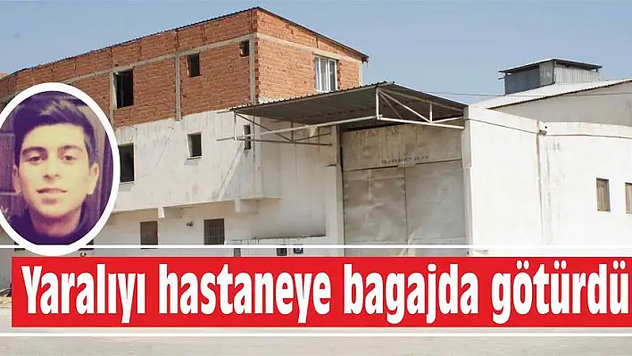 Yaralıyı hastaneye bagajda götürdü!