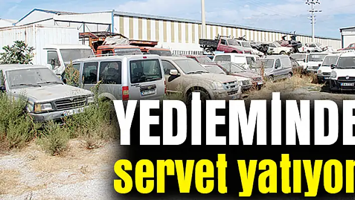 Yediemin depolarında araçlar kaderine terk edildi