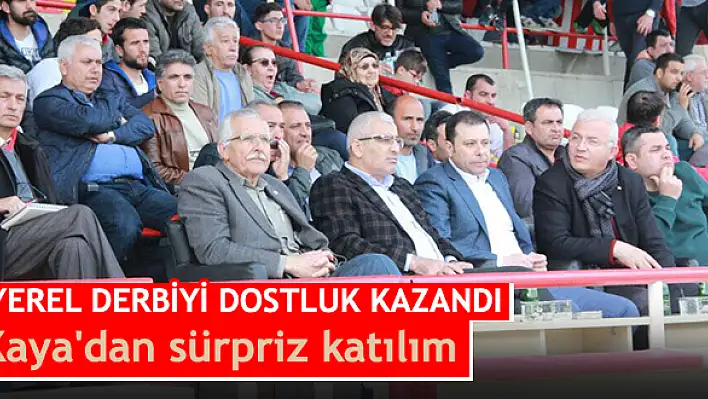 Yerel derbiyi dostluk kazandı