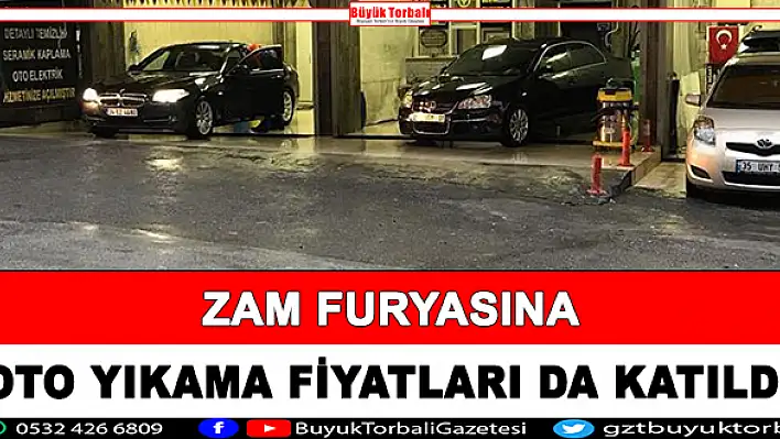 Zam furyasına oto yıkama fiyatları da katıldı