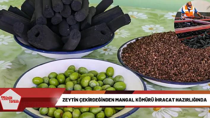 Zeytin çekirdeğinden mangal kömürü ihracat hazırlığında