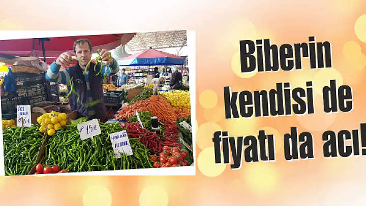 Biberin kendisi de fiyatı da acı!