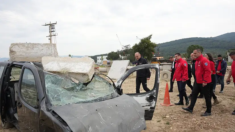 Torbalı'daki Enkaz Eğitim Sahası'na AFAD'tan ziyaret